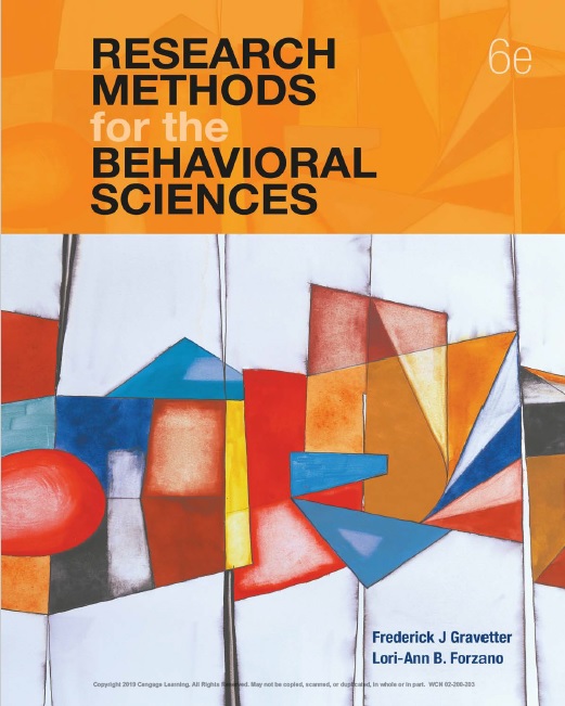 Research Methods for the Behavioral Sciences, 6th Edition